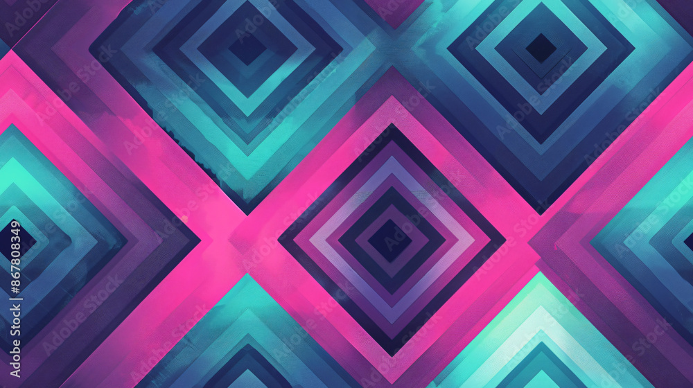 Captivating composition of intersecting squares in an abstract geometric background Captivating composition of intersecting squares in an abstract geometric background