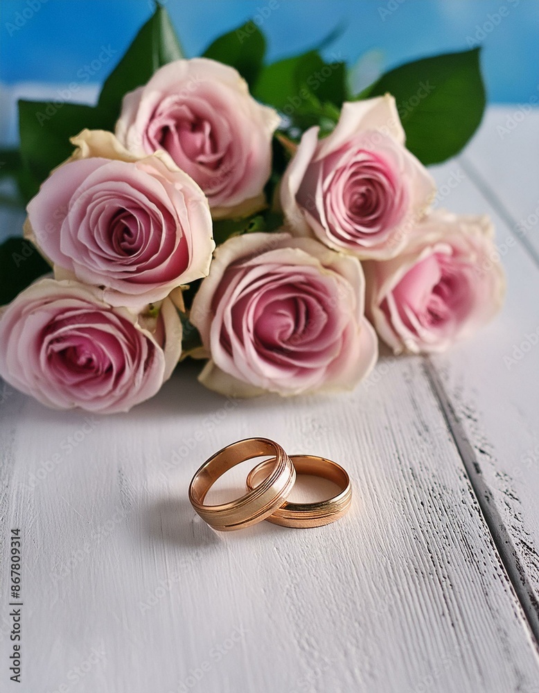 wedding rings and roses wedding rings and roses