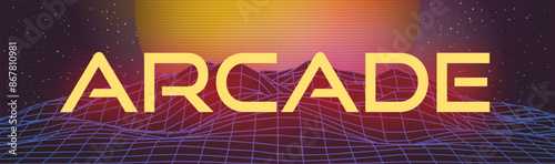 Arcade Machine Marquee or Banner for Amusement Arcade