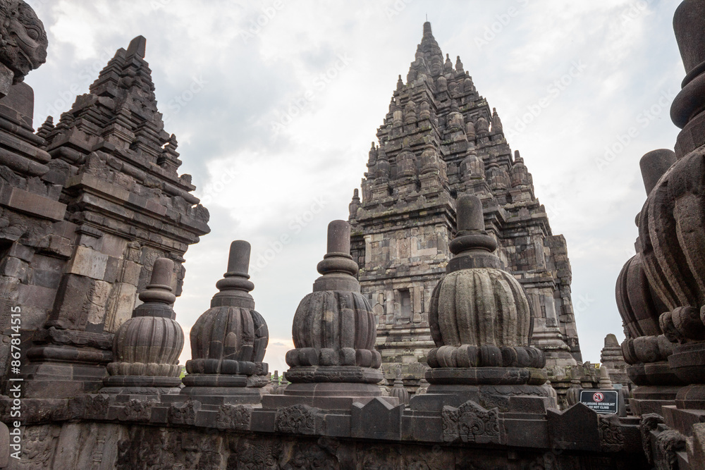 Prambanan, complex of ancient Hindu temples in Central Java, Yogyakarta, Indonesia. Prambanan, complex of ancient Hindu temples in Central Java, Yogyakarta, Indonesia.