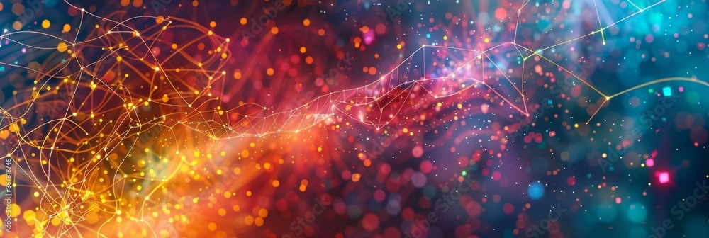 Quantum Computing, a vibrant abstract background with swirling neon lights and quantum nodes, representing quantum computing services Quantum Computing, a vibrant abstract background with swirling neon lights and quantum nodes, representing quantum computing services