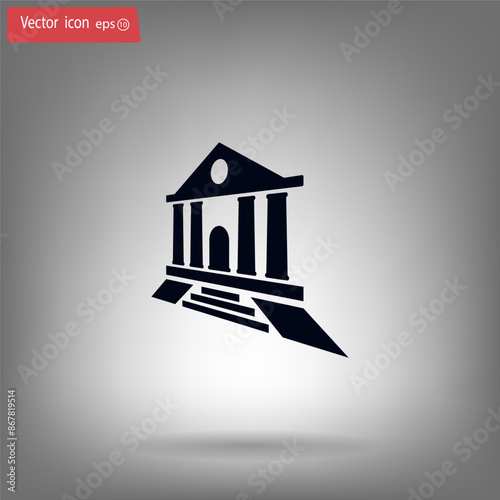 Vector illustration, gray background.