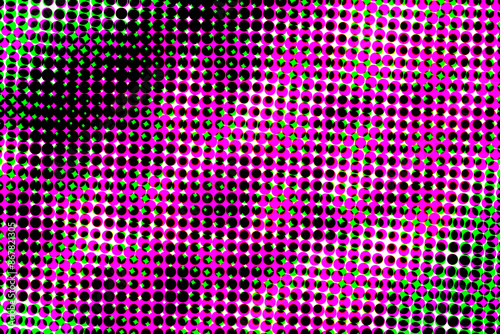 A view of an abstract halftone image.