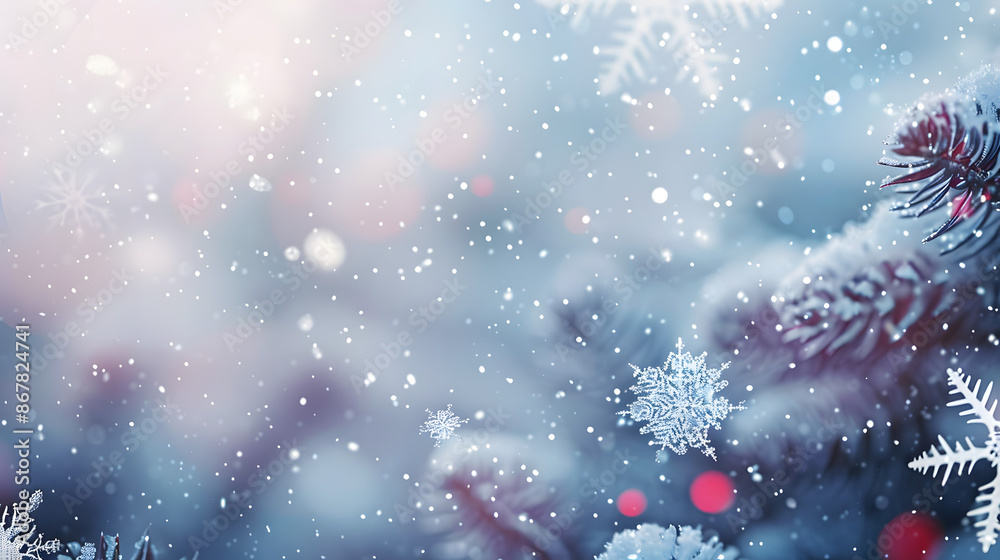 Christmas background with snow flakes Christmas background with snow flakes
