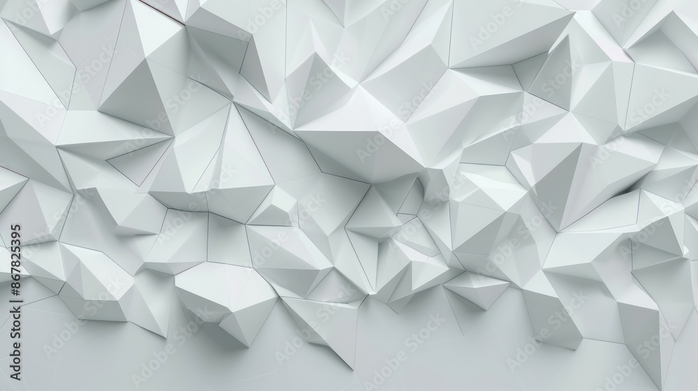 Abstract Geometric White Wall Abstract Geometric White Wall
