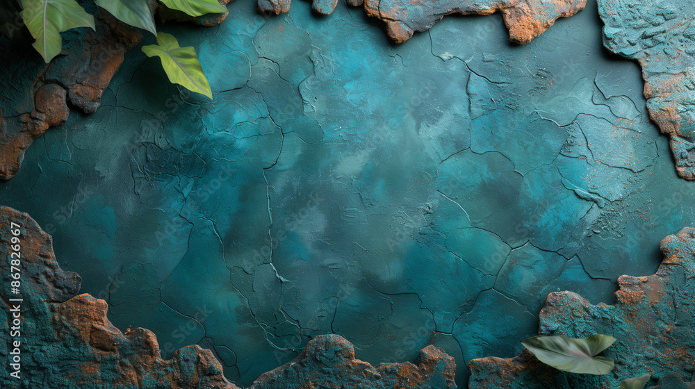 Vibrant Blue and Copper Textured Background Vibrant Blue and Copper Textured Background