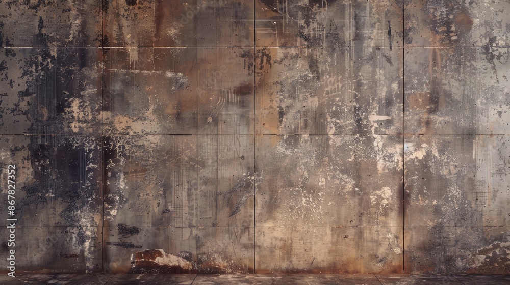 Aged brown concrete backdrop and pattern Aged brown concrete backdrop and pattern