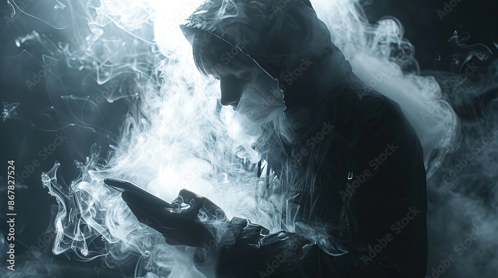 Mysterious Figure Lost in a Cloud of Smoke Mysterious Figure Lost in a Cloud of Smoke