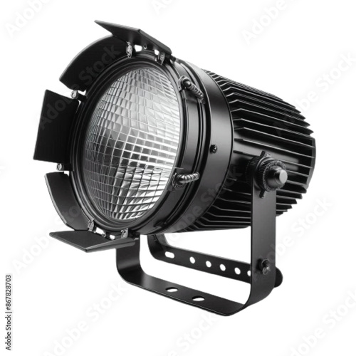 Black Fresnel Spot Light Vector