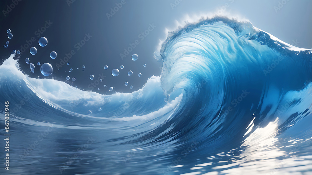 abstract water wave background with bubbles abstract water wave background with bubbles