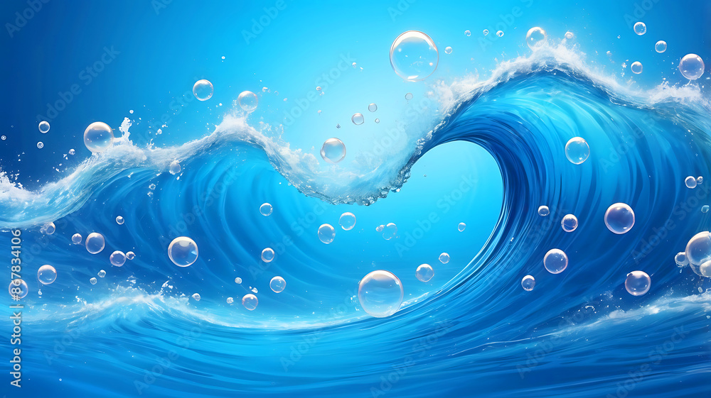 abstract water wave background with bubbles abstract water wave background with bubbles