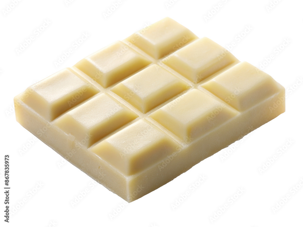 Creamy White Chocolate Bar. A delectable white chocolate bar with a smooth texture, perfect for desserts and confectionery delights. Isolated on transparent background, png. Creamy White Chocolate Bar. A delectable white chocolate bar with a smooth texture, perfect for desserts and confectionery delights. Isolated on transparent background, png.