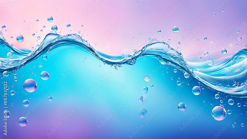abstract water wave background with bubbles abstract water wave background with bubbles