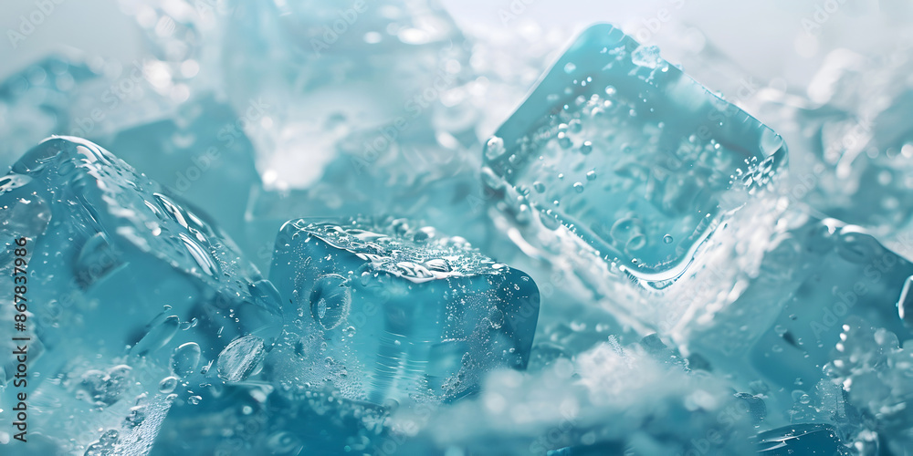 Ice Cubes close-up Ice Cubes close-up