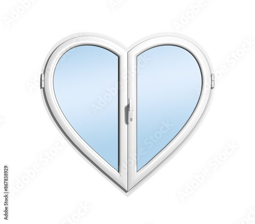 Heart-Shaped Window Illustration