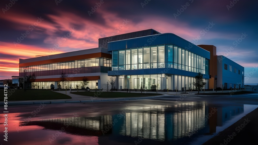 commercial facility, modern R and D building commercial facility, modern R and D building