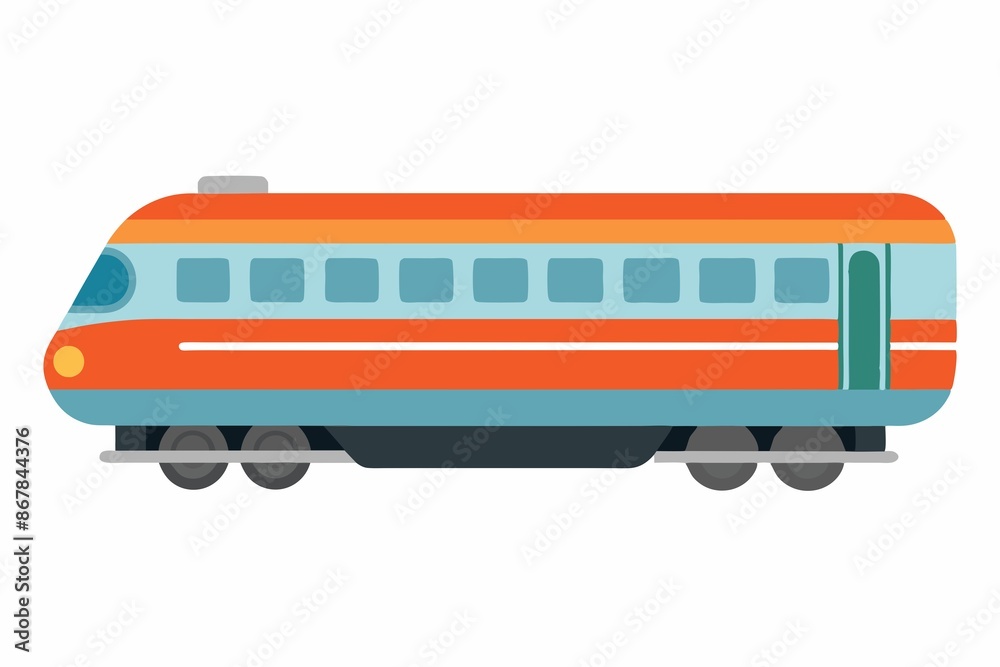 background, illustration, white, train, Minimalist illustration of train on white background
