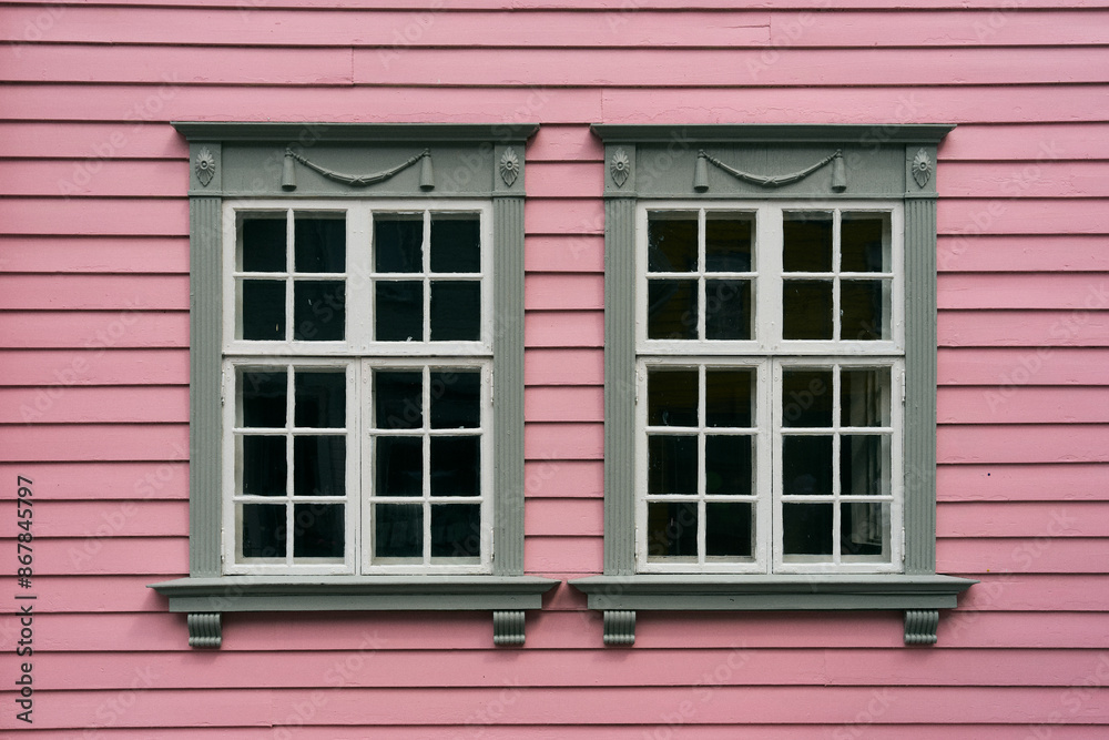 Classical windows of Western Norway. Classical windows of Western Norway.