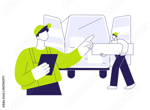 Making inventory abstract concept vector illustration.