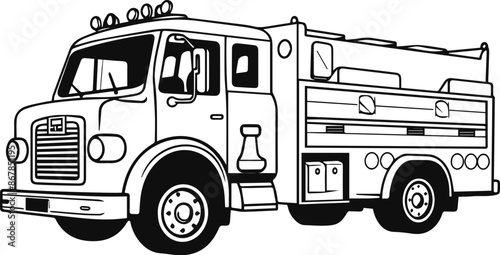 Fire engine vector illustration
