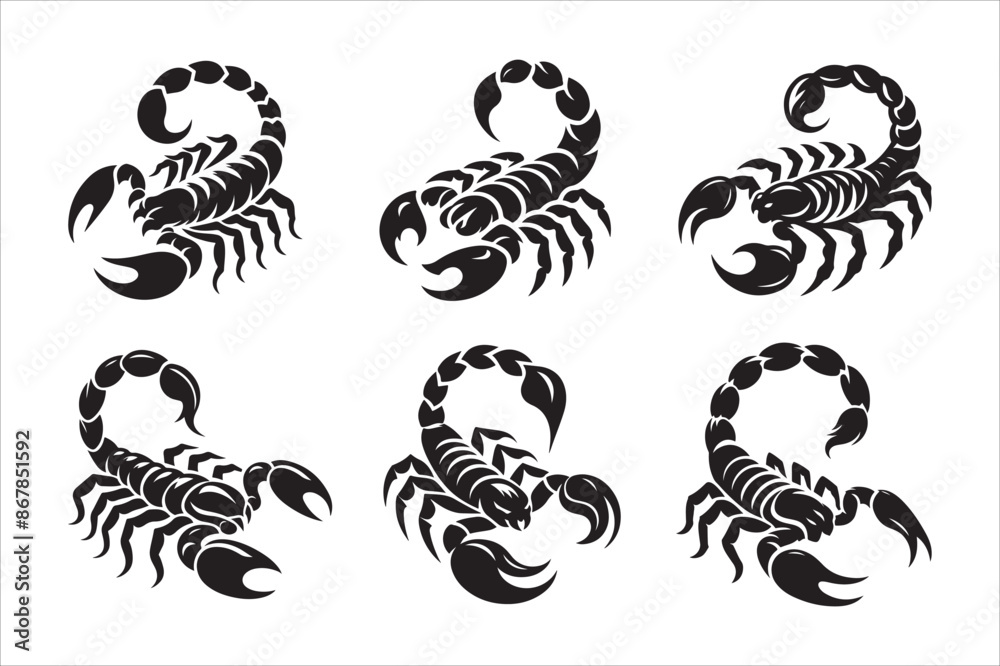 Scorpion vector silhouette Scorpion vector silhouette