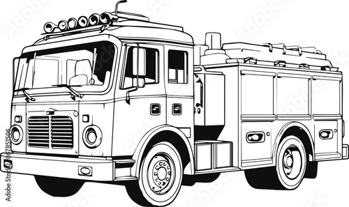Fire engine vector illustration