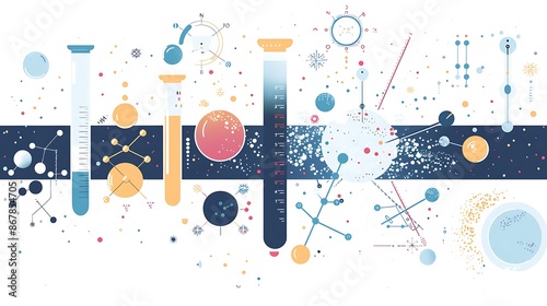 Infographic on the Third Law of Thermodynamics detailing the concept of absolute zero and its implications with diagrams showing temperature scales and molecular motion