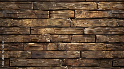 Aged Wooden Wall Texture for Text and Background