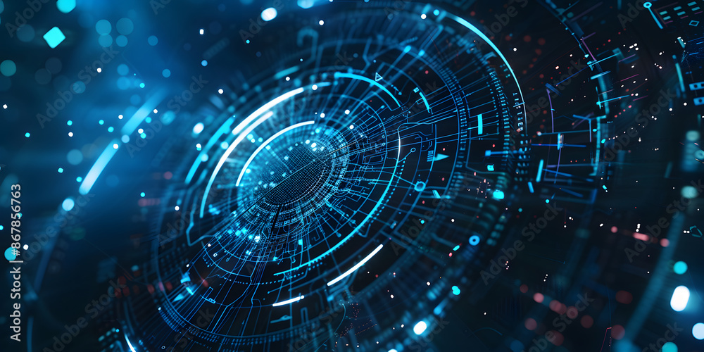Obraz premium Abstract background circle in the middle