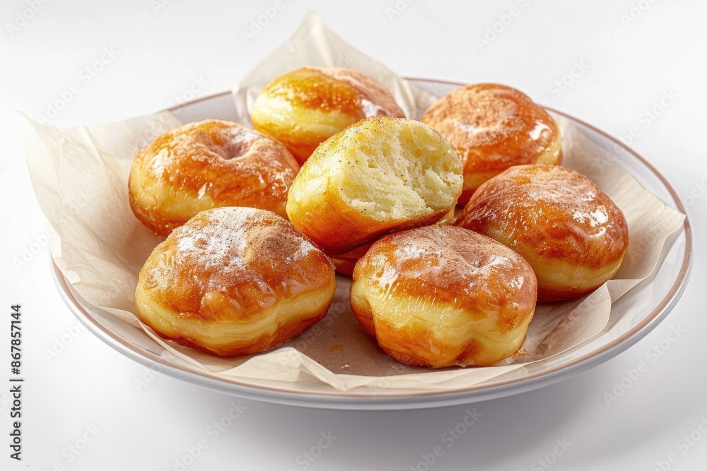 Tantalizing Cinnamon Doughnut Holes on Parchment Paper Tantalizing Cinnamon Doughnut Holes on Parchment Paper