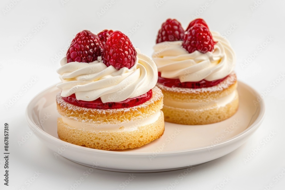 Elegant Charlotte Russe with Bavarian Cream and Fresh Fruit Topping Elegant Charlotte Russe with Bavarian Cream and Fresh Fruit Topping