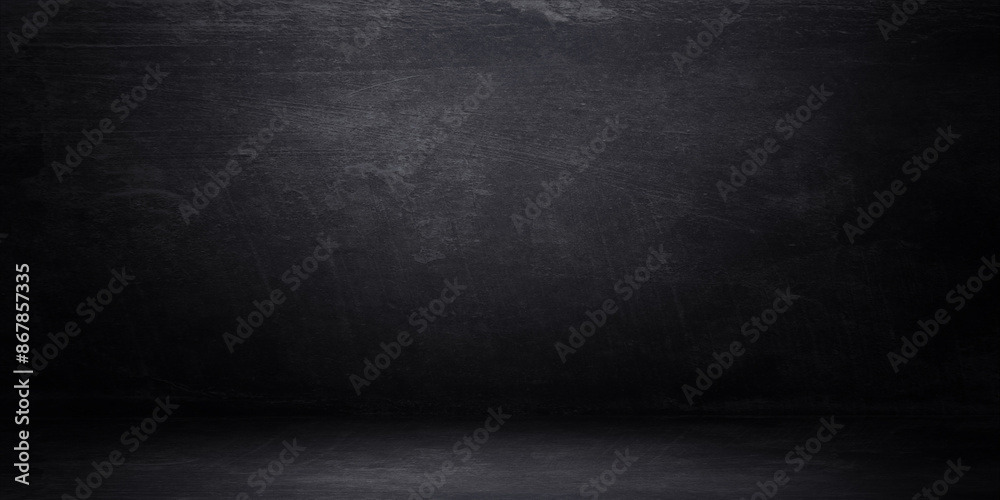 Fototapeta premium Dark room with light background