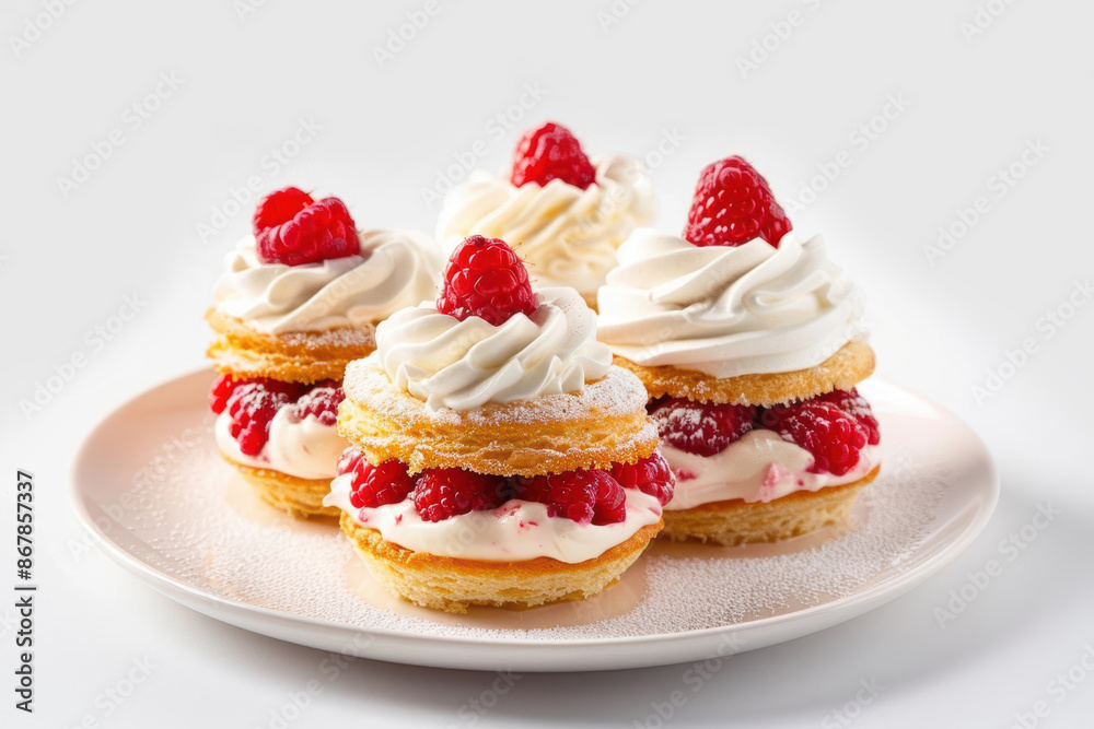 Divine Charlotte Russe Dessert with Raspberry Bavarian Cream and Whipped Topping Divine Charlotte Russe Dessert with Raspberry Bavarian Cream and Whipped Topping