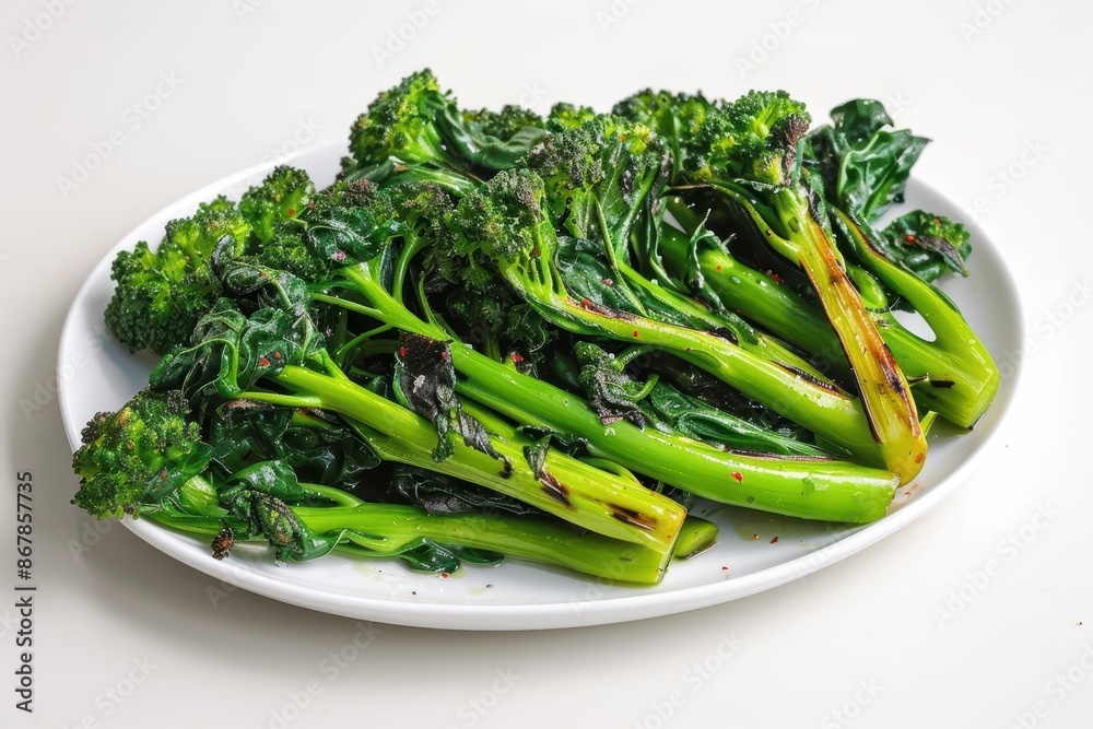 Tempting Charred Broccoli Rabe with Red Pepper Flakes Tempting Charred Broccoli Rabe with Red Pepper Flakes