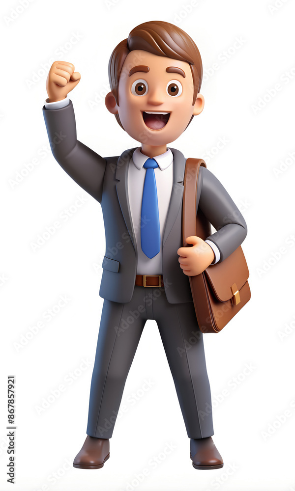 Professional 3D Businessman Mascot in a Suit - Corporate Character for Business Branding and Marketing Professional 3D Businessman Mascot in a Suit - Corporate Character for Business Branding and Marketing