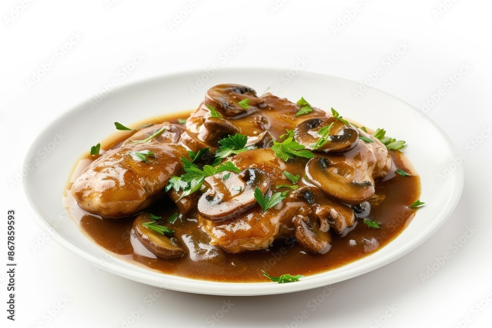 Homemade Chasseur Sauce with White Wine and Savory Butter Homemade Chasseur Sauce with White Wine and Savory Butter