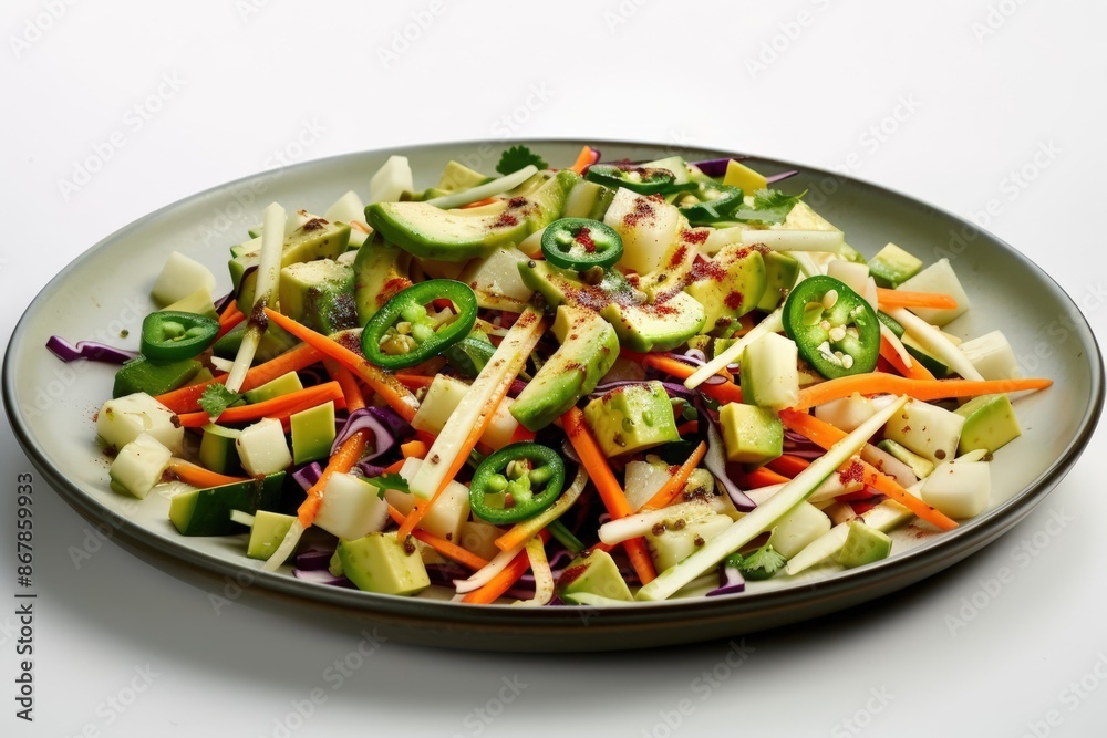 Chayote and Cilantro Slaw with Spicy Chipotle Dressing Chayote and Cilantro Slaw with Spicy Chipotle Dressing