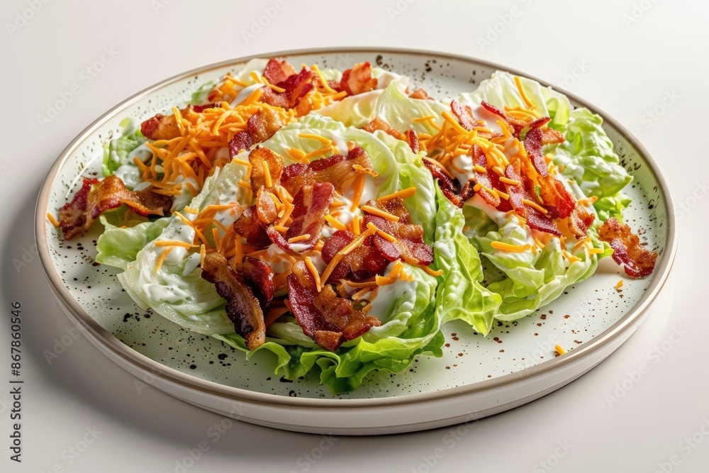 Delicious Cheddar Bacon Wedge Salad with Buttermilk Dressing and Bacon Delicious Cheddar Bacon Wedge Salad with Buttermilk Dressing and Bacon