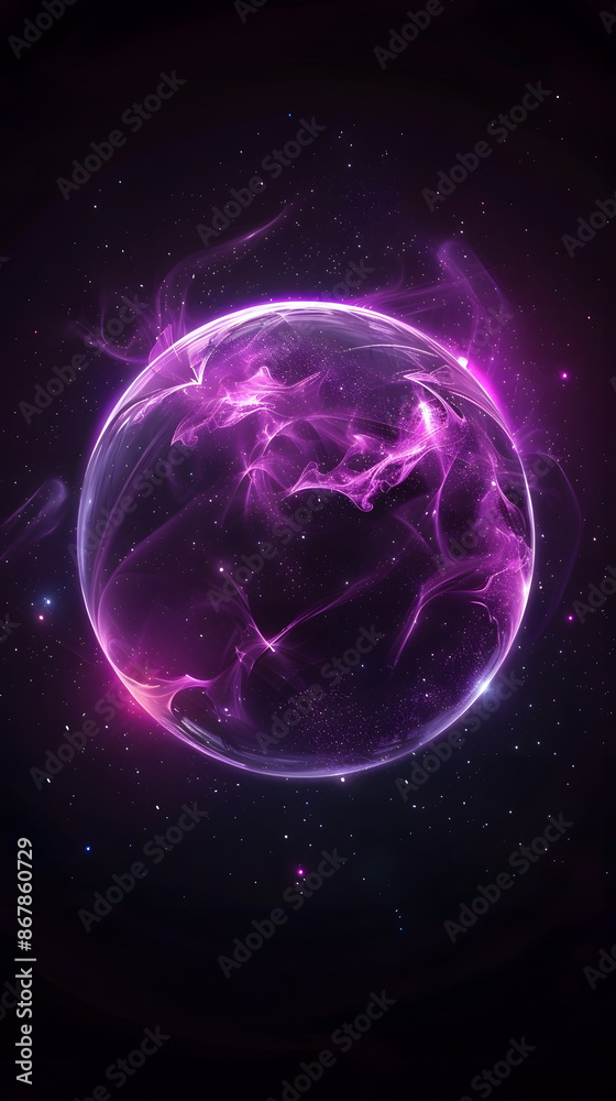 Obraz premium purple bubble