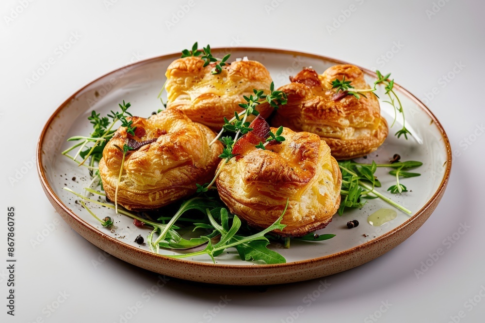 Cheddar Cheese Gougeres with Bacon and Arugula: A Savory Appetizer Cheddar Cheese Gougeres with Bacon and Arugula: A Savory Appetizer