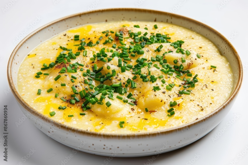 Rich and Creamy White Cheddar Cheesy Grits with Herbs Rich and Creamy White Cheddar Cheesy Grits with Herbs