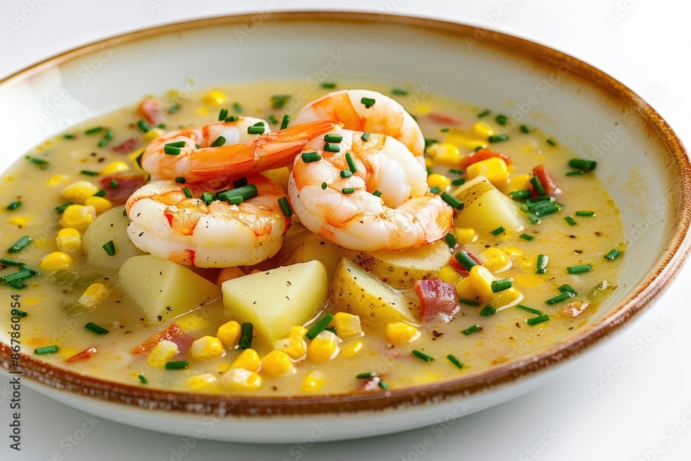 Gourmet Cheddar Corn Chowder with Shrimp and Cheddar Cheese Gourmet Cheddar Corn Chowder with Shrimp and Cheddar Cheese