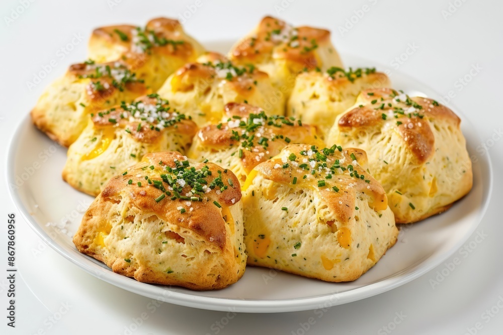 Cheddar Chive Scones with Fluffy Interior and Buttery Crust Cheddar Chive Scones with Fluffy Interior and Buttery Crust