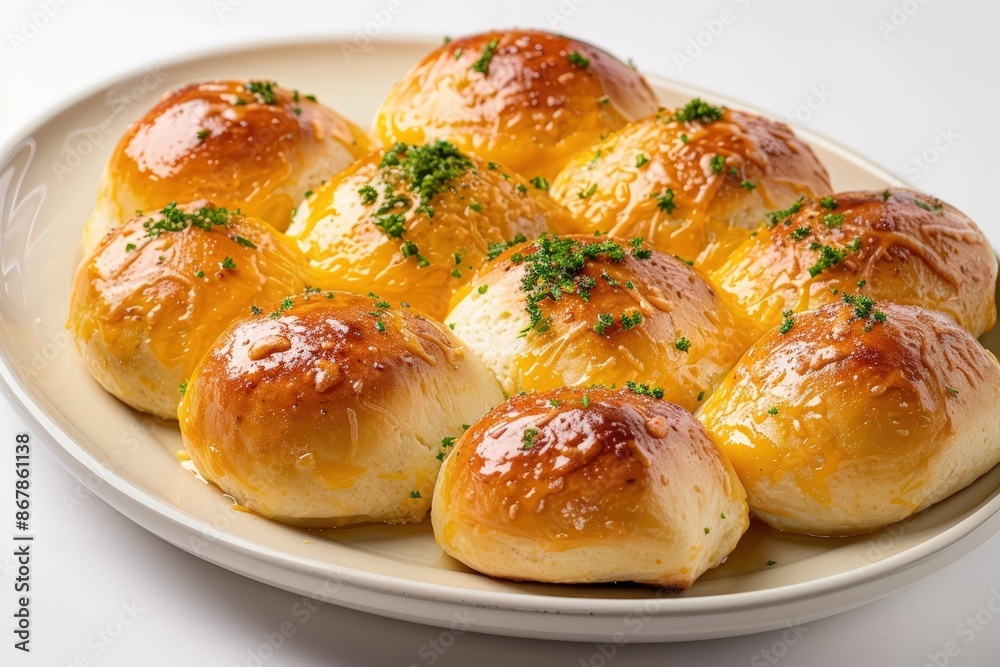 Rustic Cheddar Potato Rolls with Glossy Sheen Rustic Cheddar Potato Rolls with Glossy Sheen