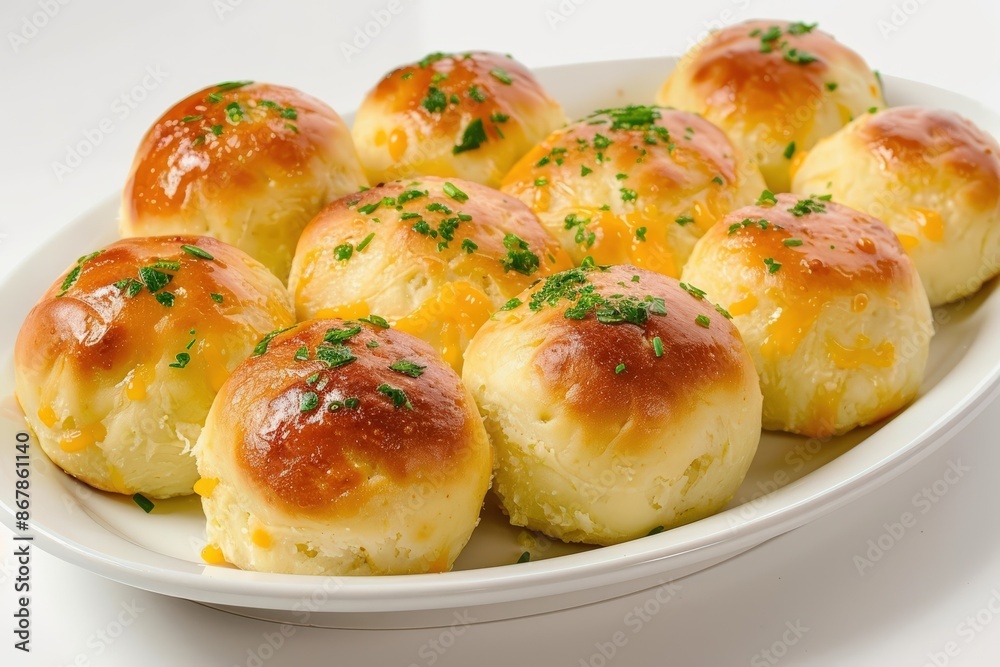 Cheddar Potato Rolls Served Piping Hot for Enjoyment Cheddar Potato Rolls Served Piping Hot for Enjoyment