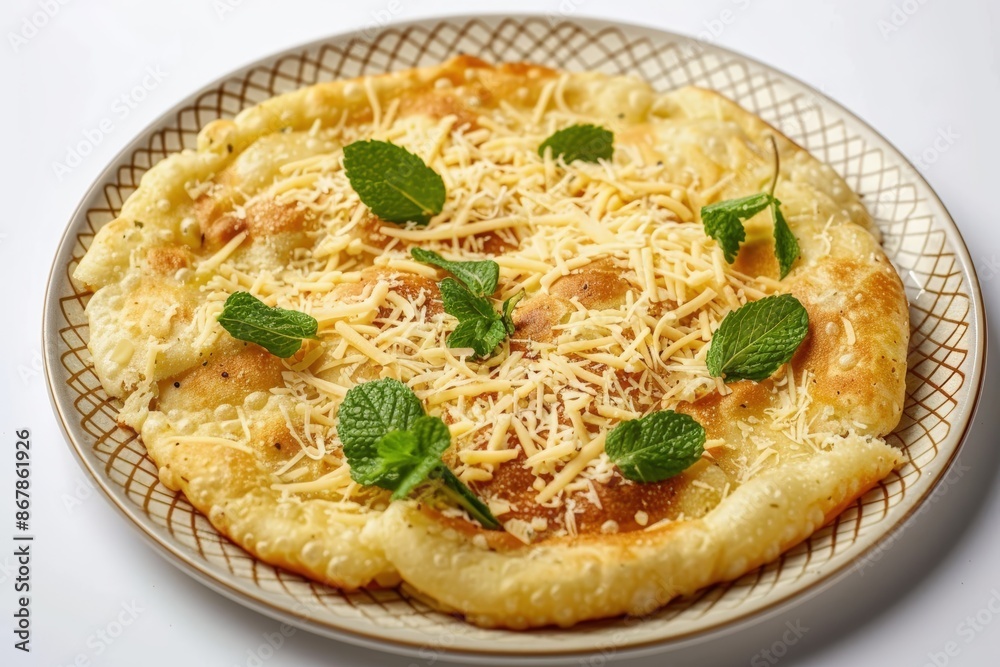 Authentic Middle Eastern Cheese Manakeesh with Akawi cheese Authentic Middle Eastern Cheese Manakeesh with Akawi cheese