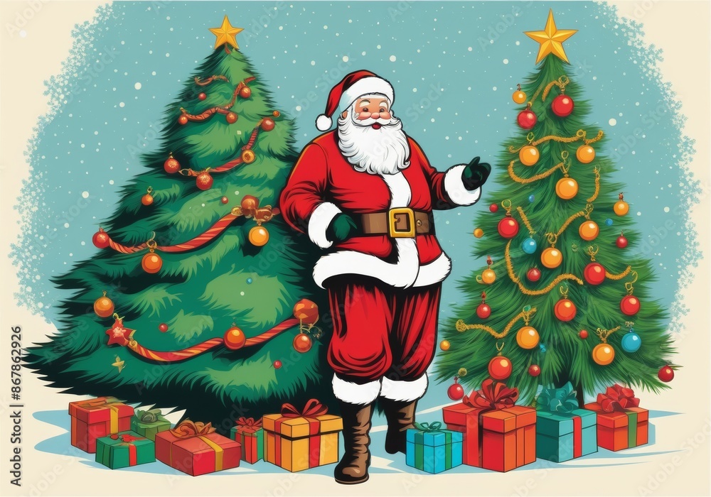 Festive Greetings with Santa Claus