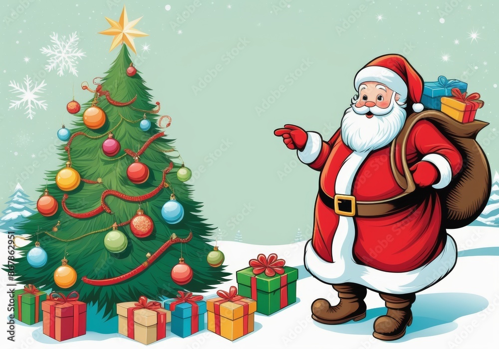 Festive Greetings with Santa Claus Festive Greetings with Santa Claus