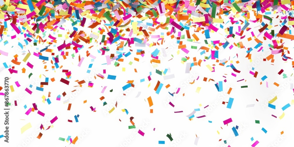 Colorful confetti isolated on a white background Colorful confetti isolated on a white background