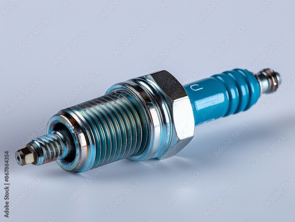 Spark plug socket tool, isolated on white background to highlight its use in removing and installing spark plugs in engines. Spark plug socket tool, isolated on white background to highlight its use in removing and installing spark plugs in engines.